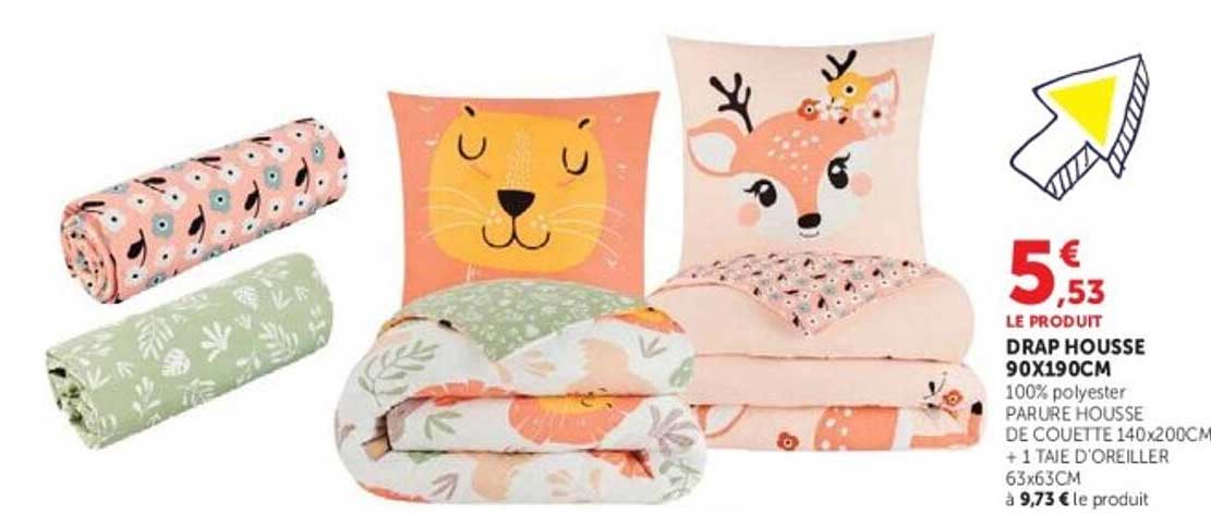 DRAP HOUSSE 90X190CM