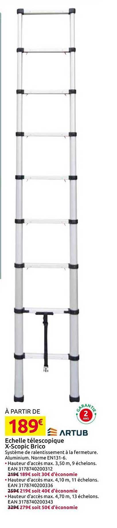Echelle télescopique X-Scopic Brico