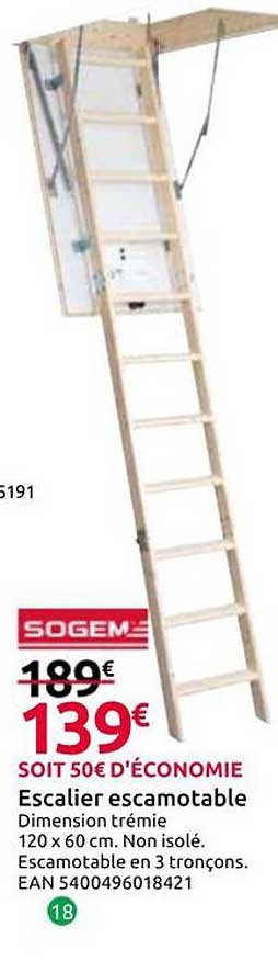 Escalier escamotable