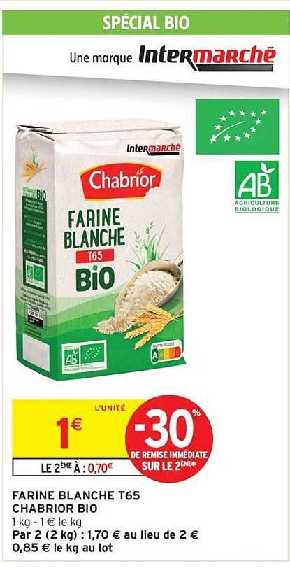 FARINE BLANCHE T65 CHABRIOR BIO