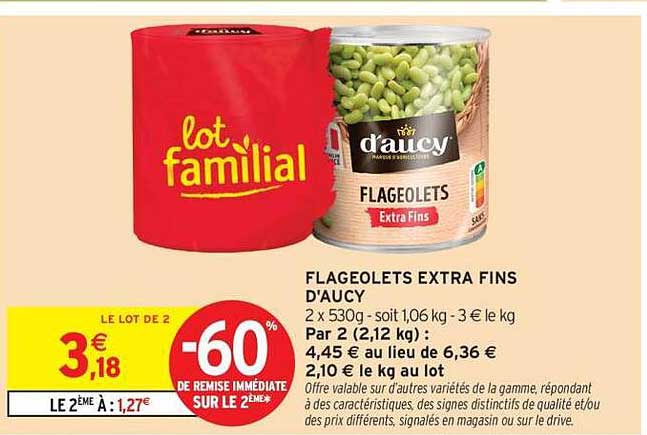 FLAGEOLETS EXTRA FINS D'AUCY