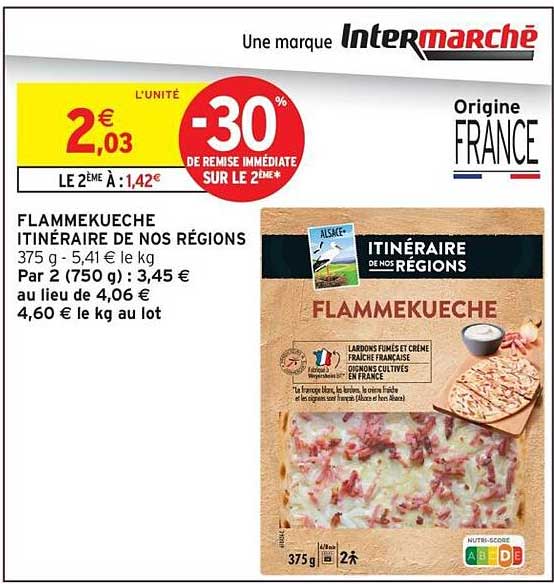 FLAMMEKUECHE ITINÉRAIRE DE NOS RÉGIONS