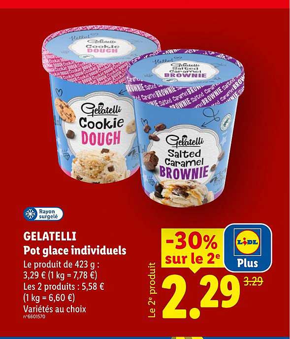 GELATELLI Pot glace individuels