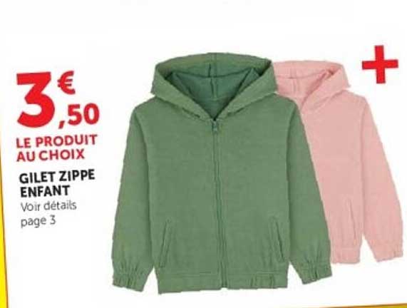 GILET ZIPPE ENFANT