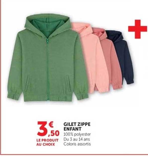 GILET ZIPPE ENFANT
