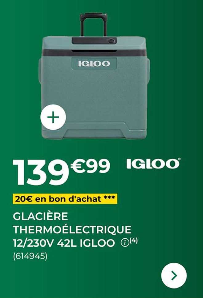 GLACIÈRE THERMOÉLECTRIQUE 12/230V 42L IGLOO