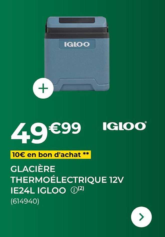 GLACIÈRE THERMOÉLECTRIQUE 12V IE24L IGLOO