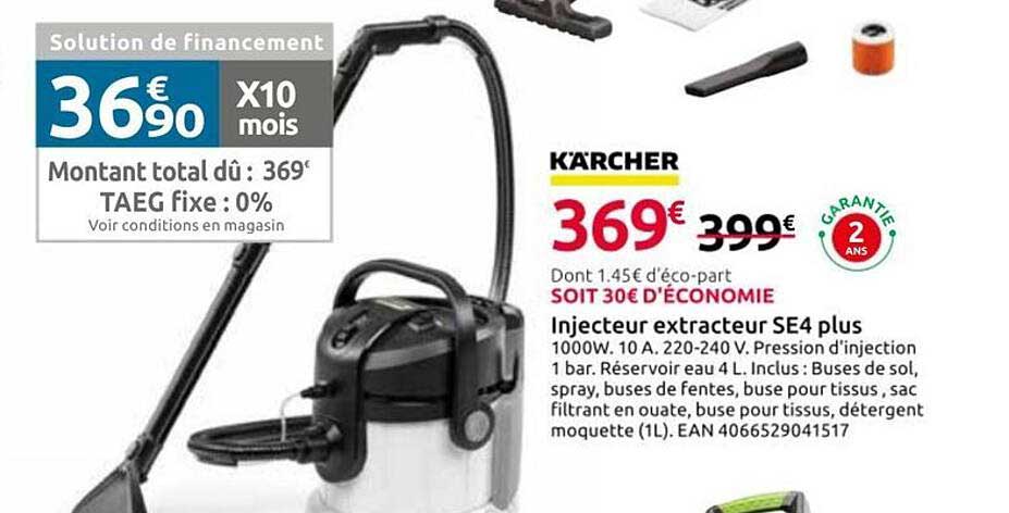 Injecteur extracteur SE4 plus