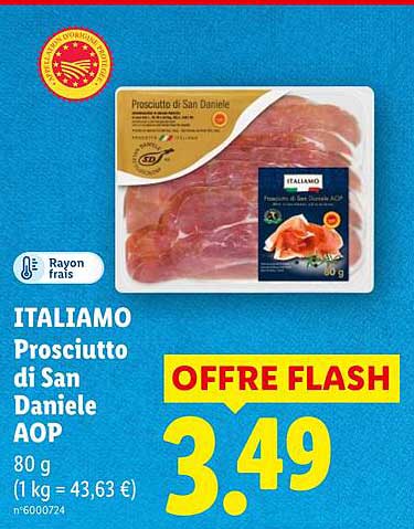 ITALIAMO Prosciutto di San Daniele AOP 80 g