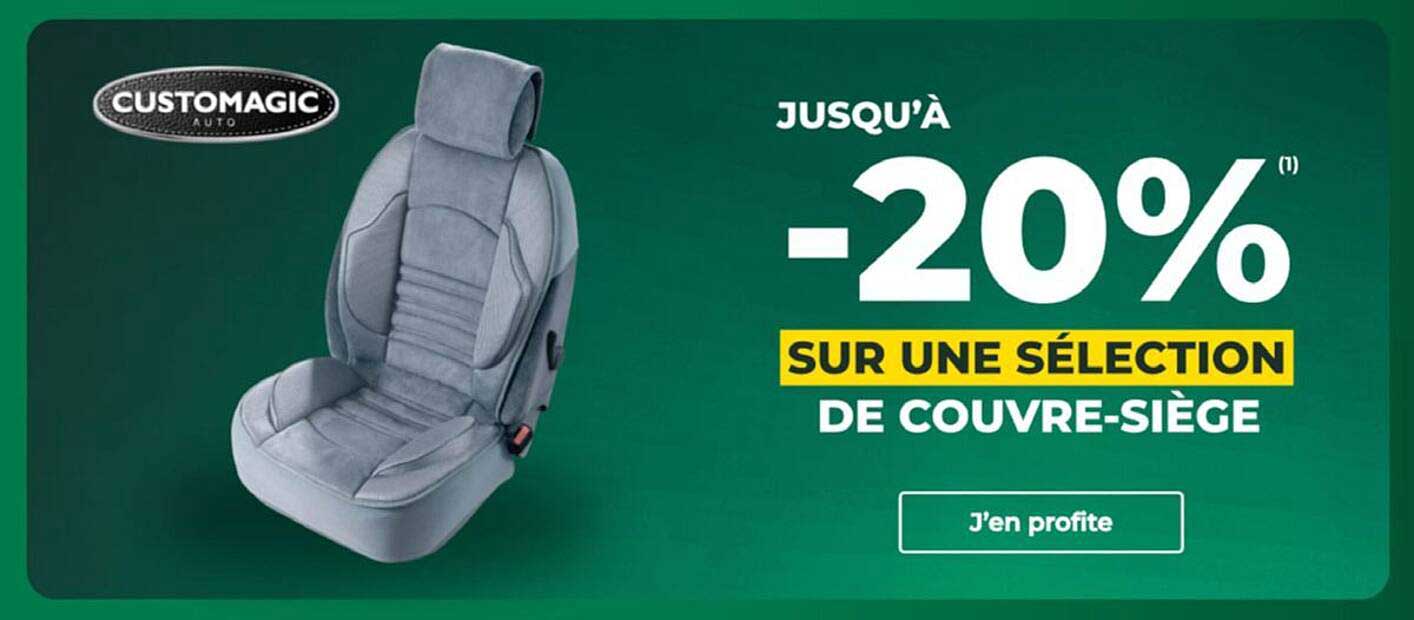 JUSQU'À -20% SUR UNE SÉLECTION DE COUVRE-SIÈGE