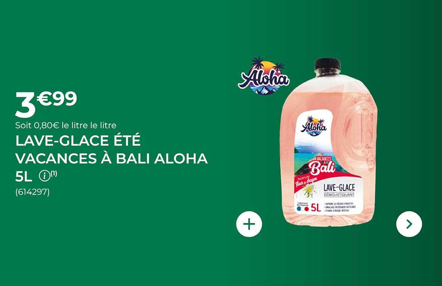 LAVE-GLACE ÉTÉ VACANCES À BALI ALOHA 5L