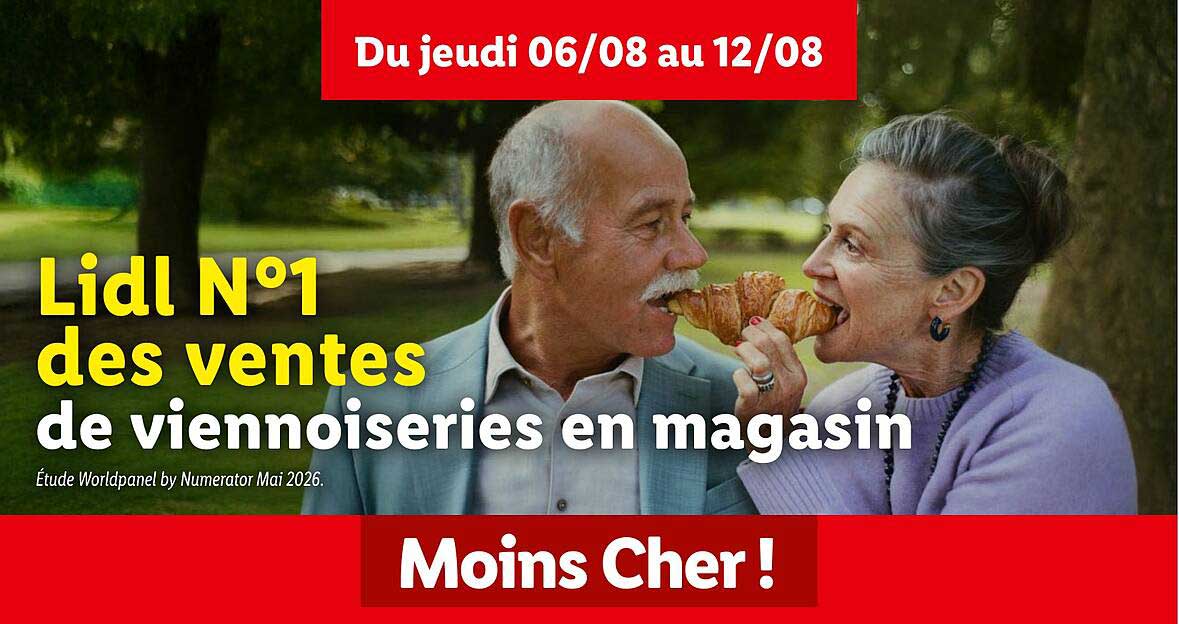 Lidl N°1 des ventes de viennoiseries en magasin