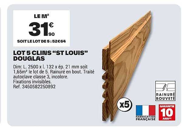 LOT 5 CLINS “ST LOUIS” DOUGLAS