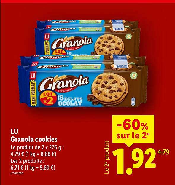 LU Granola cookies