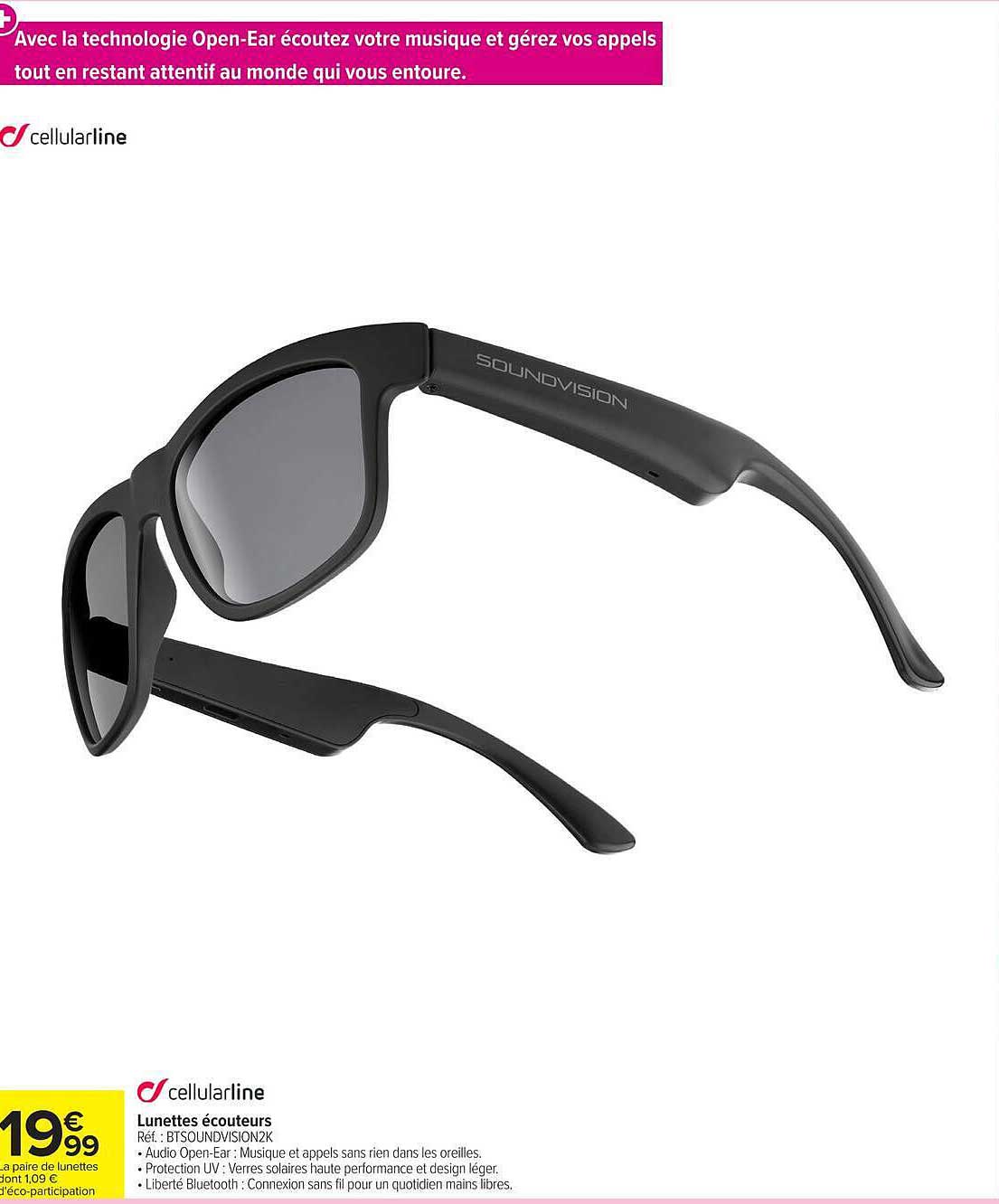 Lunettes écouteurs