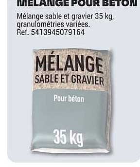 MÉLANGE POUR BÉTON