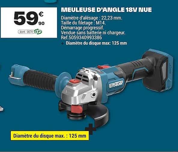 MEULEUSE D'ANGLE 18V NUE