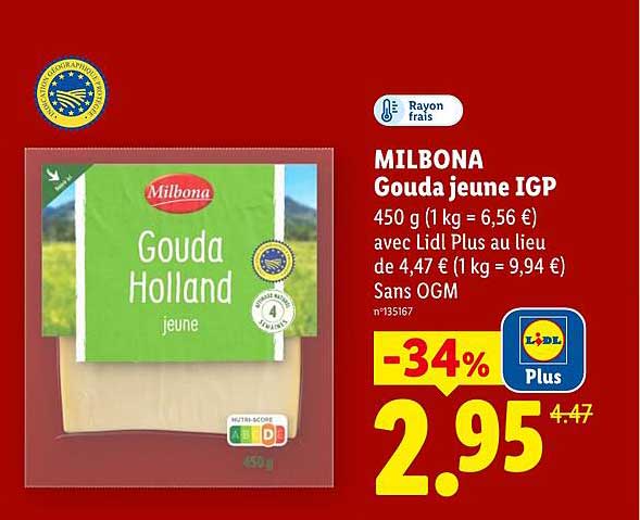 MILBONA Gouda jeune IGP