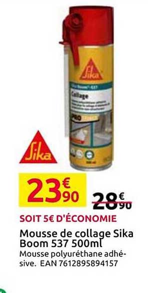Mousse de collage Sika Boom 537 500ml