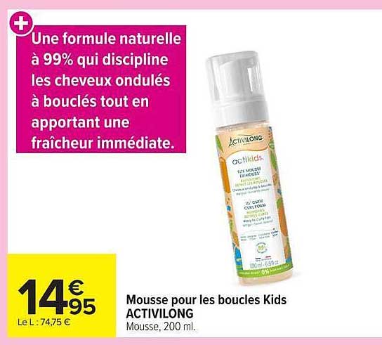 Mousse pour les boucles Kids ACTIVILONG