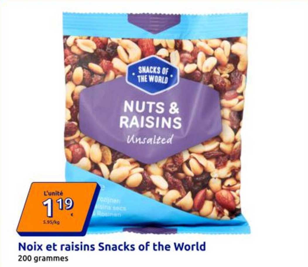 Noix et raisins Snacks of the World