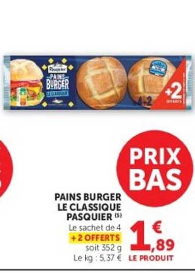 PAINS BURGER LE CLASSIQUE PASQUIER (5)