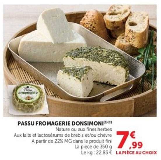 PASSU FROMAGERIE DONSIMONI[CORC] Nature ou aux fines herbes