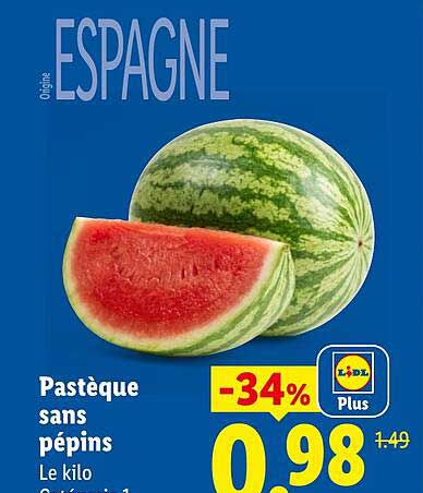Pastèque sans pépins