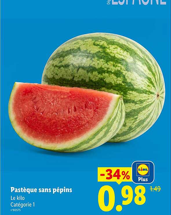 Pastèque sans pépins