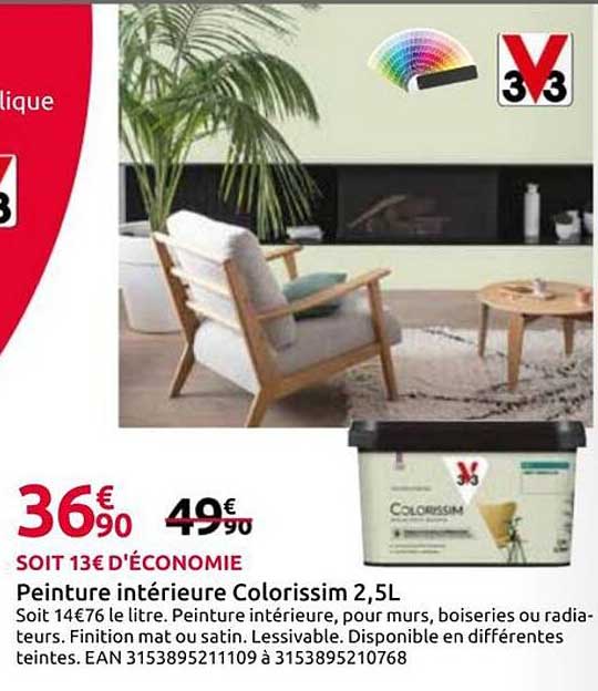 Peinture intérieure Colorissim 2,5L