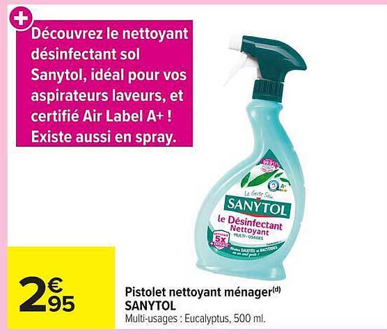 Pistolet nettoyant ménager SANYTOL