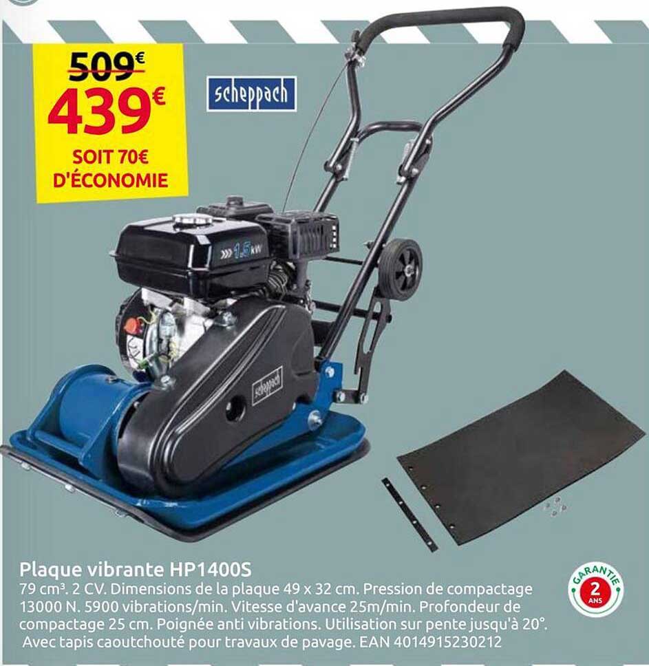 Plaque vibrante HP1400S