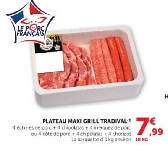 PLATEAU MAXI GRILL TRADIVAL