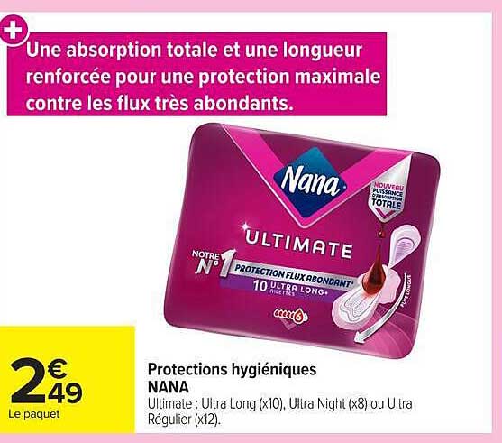 Protections hygiéniques NANA