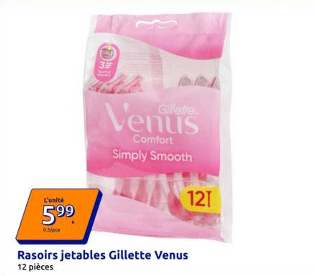 Rasoirs jetables Gillette Venus