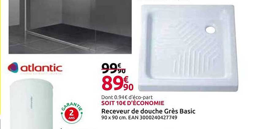 Receveur de douche Grès Basic