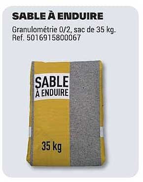 SABLE À ENDUIRE
