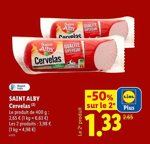 SAINT ALBY Cervelas
