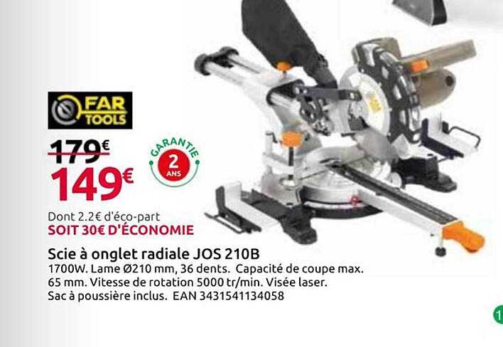 Scie à onglet radiale JOS 210B