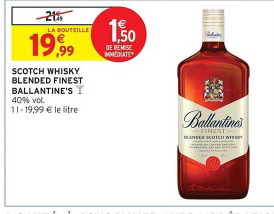SCOTCH WHISKY BLENDED FINEST BALLANTINE'S
