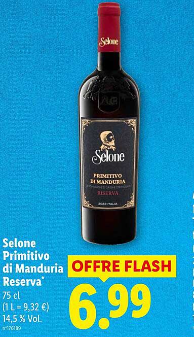 Selone Primitivo di Manduria Reserva*