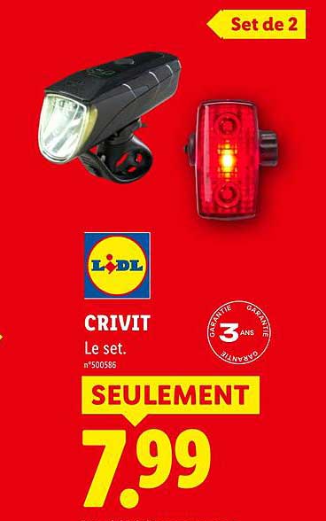 Set de 2 CRIVIT Le set. n°500586 SEULEMENT