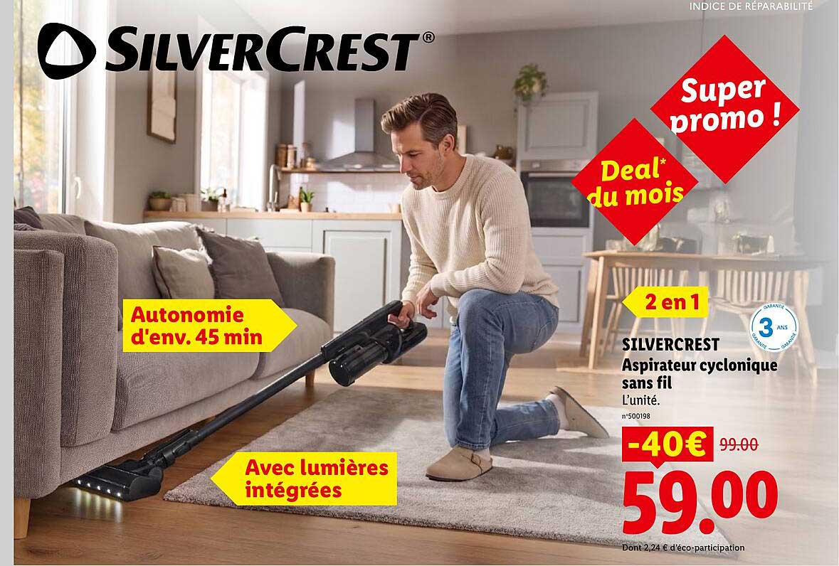 SILVERCREST Aspirateur cyclonique sans fil