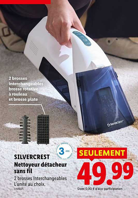SILVERCREST Nettoyeur détacheur sans fil