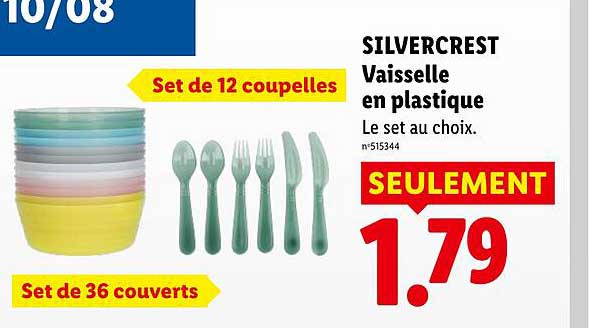 SILVERCREST Vaisselle en plastique