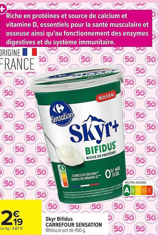 Skyr Bifidus CARREFOUR SENSATION