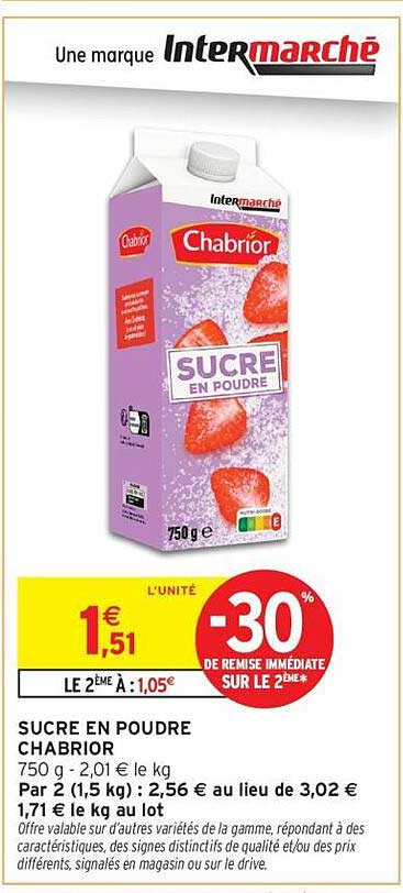 SUCRE EN POUDRE CHABRIOR