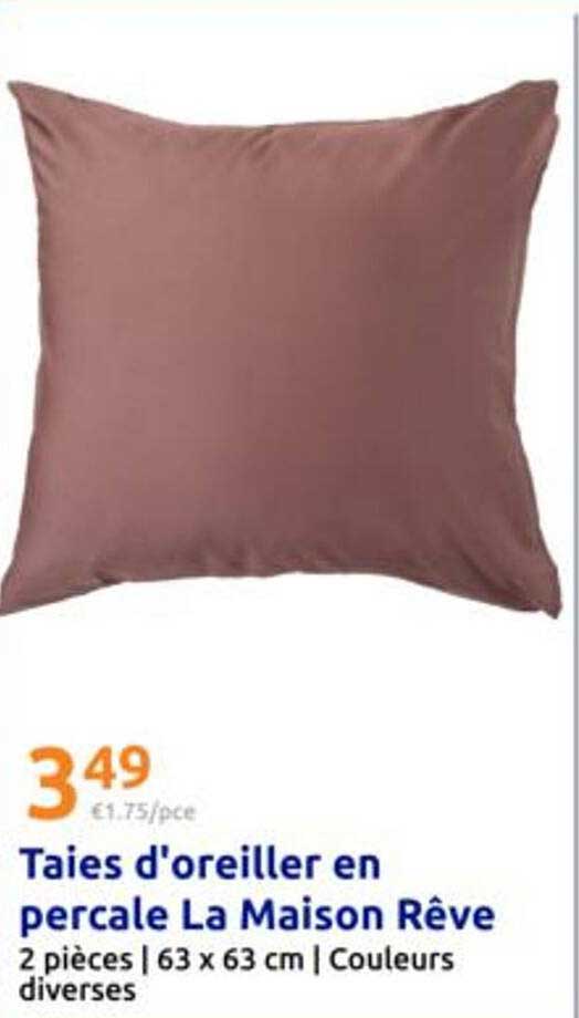 Taies d'oreiller en percale La Maison Rêve