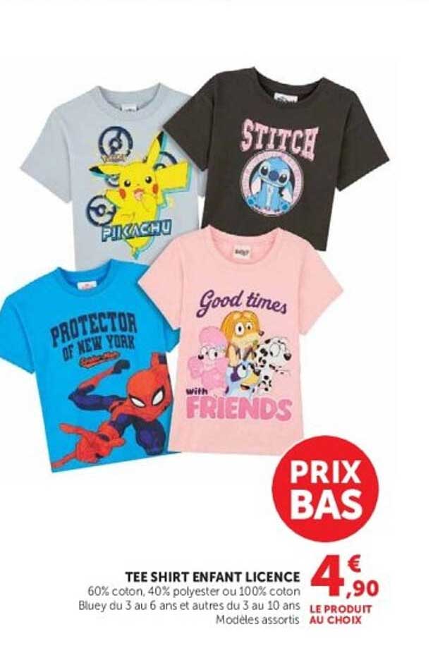 TEE SHIRT ENFANT LICENCE