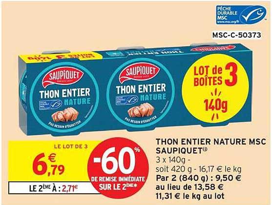 THON ENTIER NATURE MSC SAUPIQUET